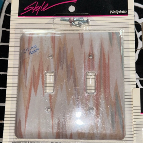 3 Vtg NOS American Tack & Hardware Faux Marble Switch Plate Covers Set of 3 - Picture 2 of 7